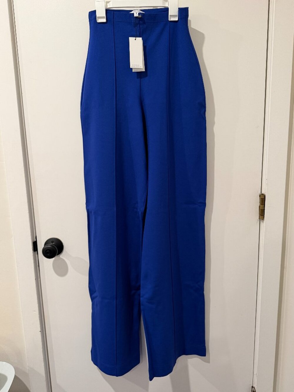 Ripley Rader Ponte Knit Straight Leg Pant sz 4 (L) - COBALT